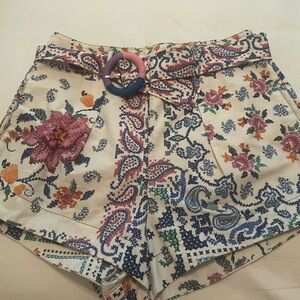 Farm Rio shorts with belt